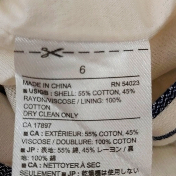 Banana Republic Stripe Dress Size 6 - Picture 15 of 15